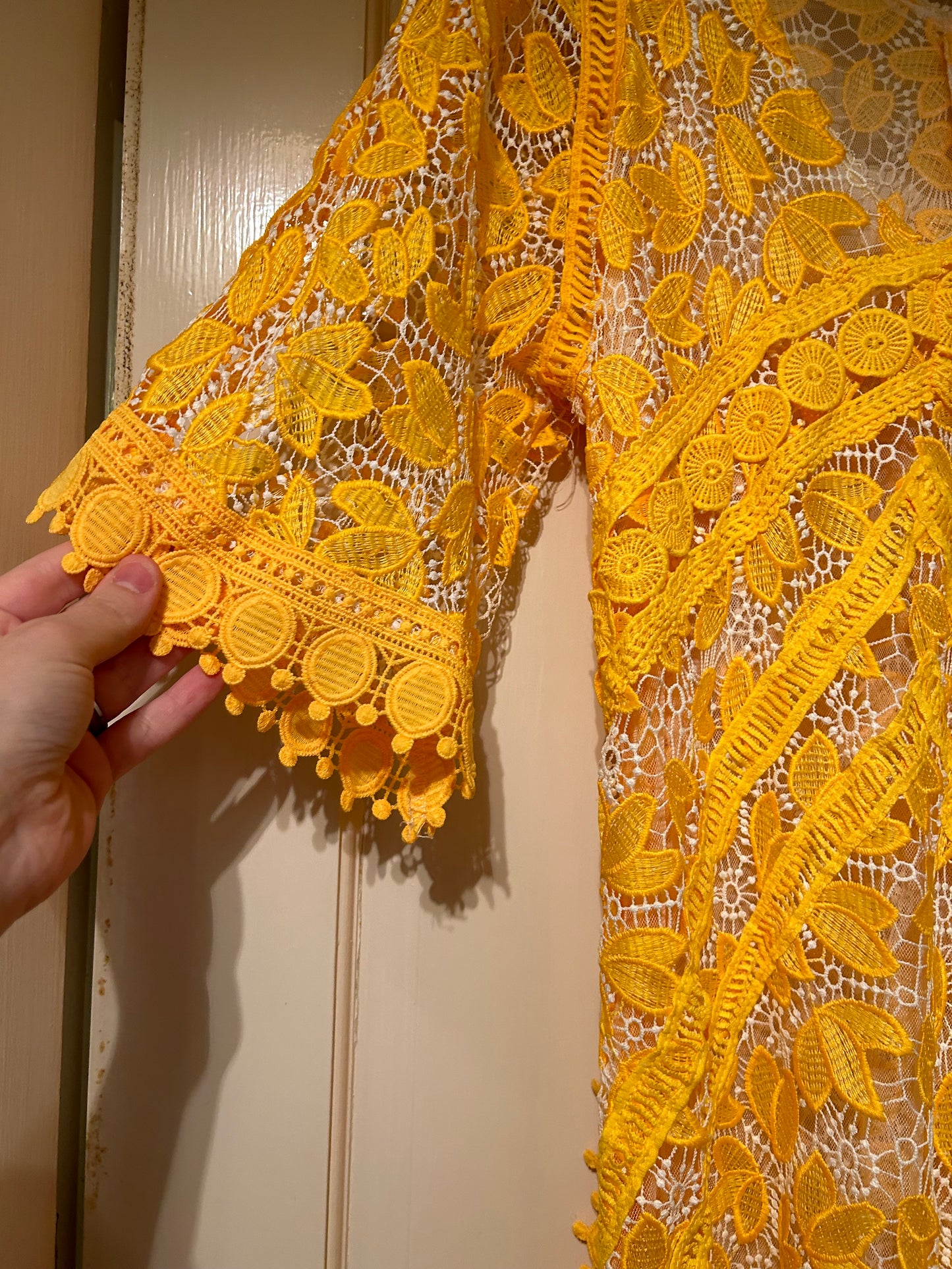 Medium Yellow Lace Dress