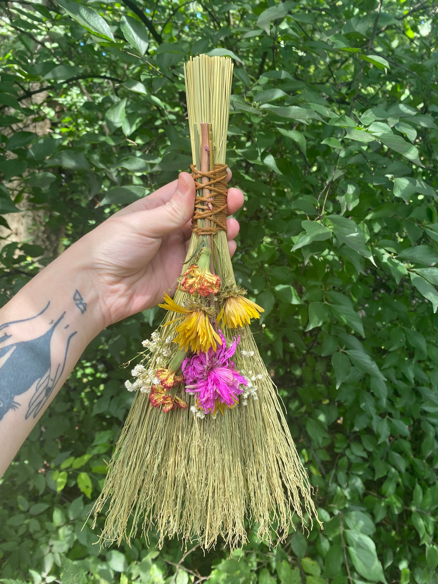 Floral Whisk Broom