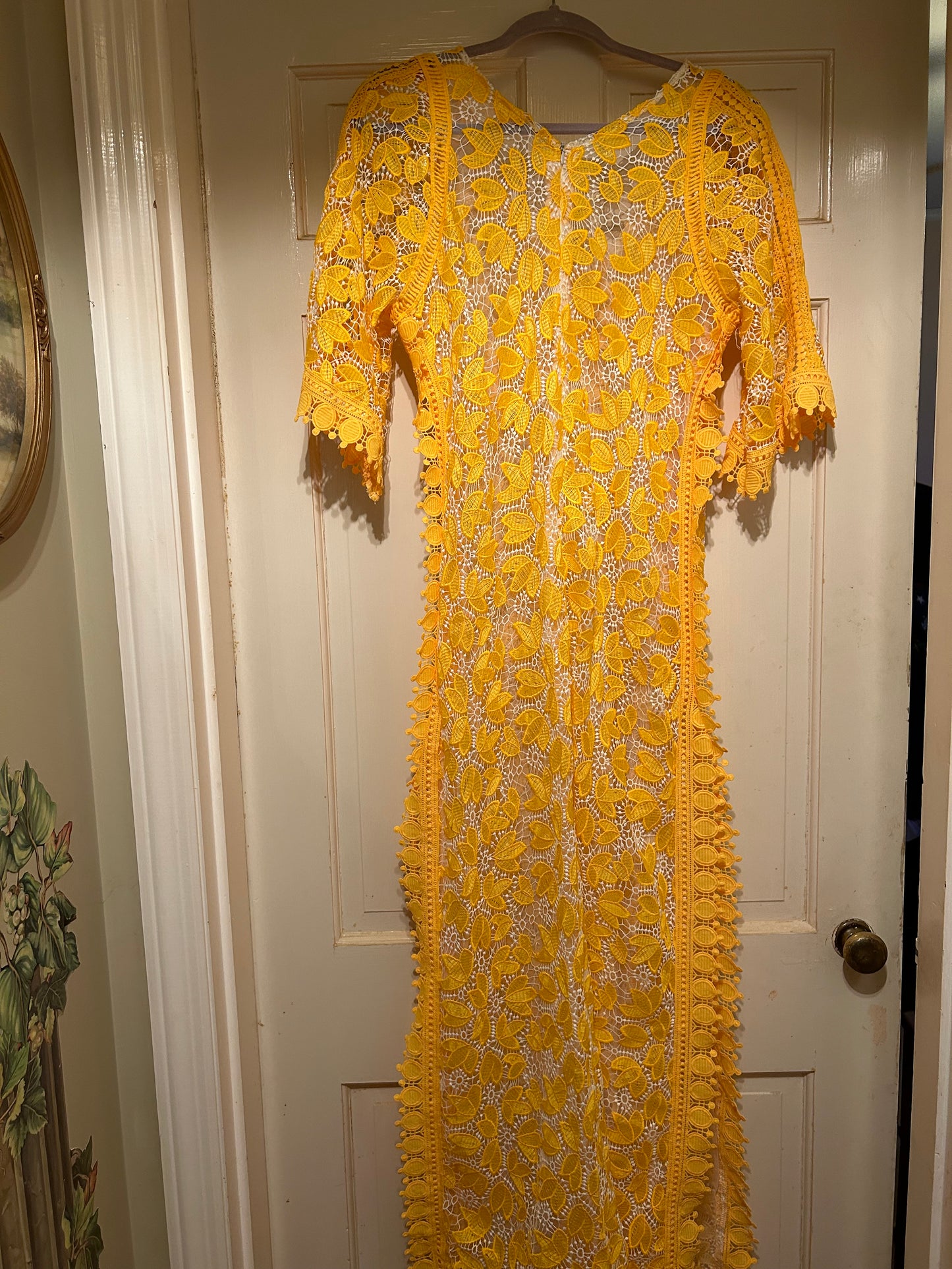 Medium Yellow Lace Dress