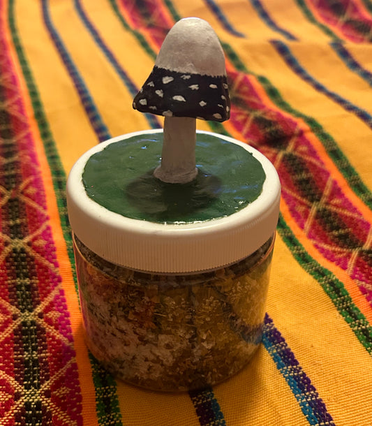 Bath Salts in Mushroom Jar