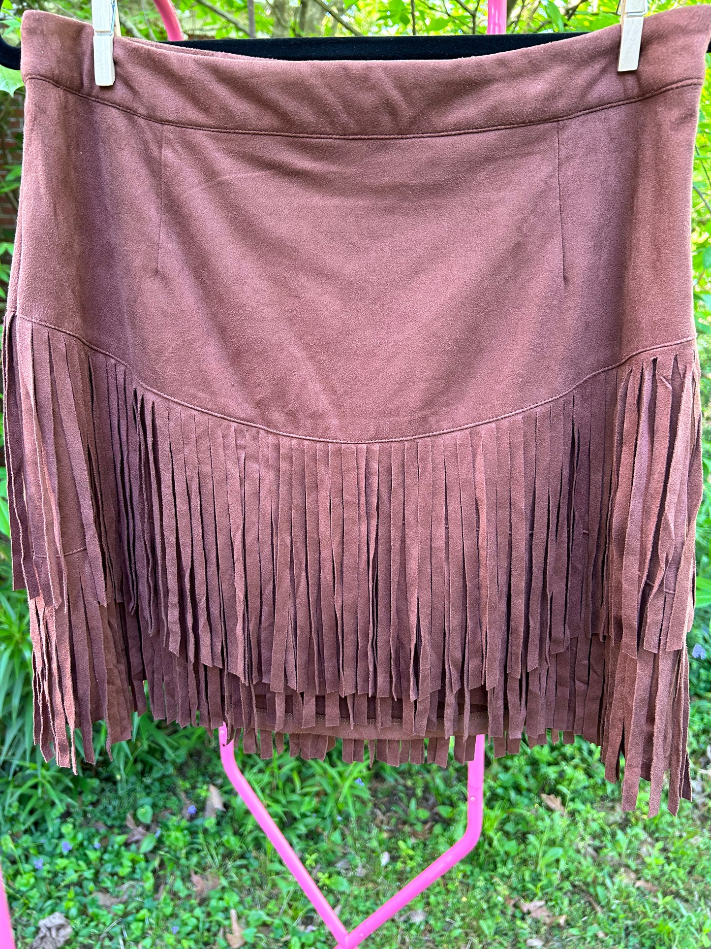 (L) Fringe Skirt