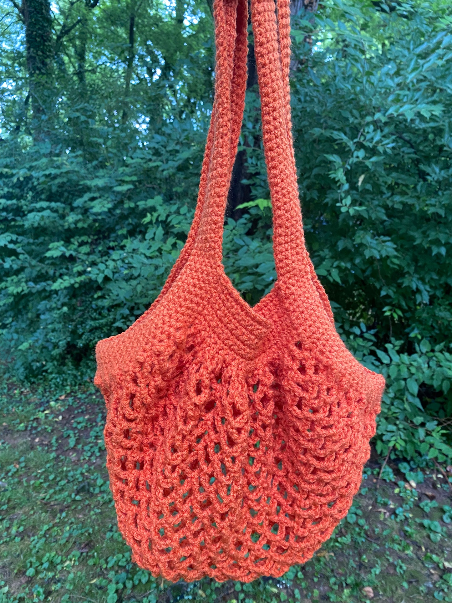 Custom Crochet Market Bag - message before purchasing